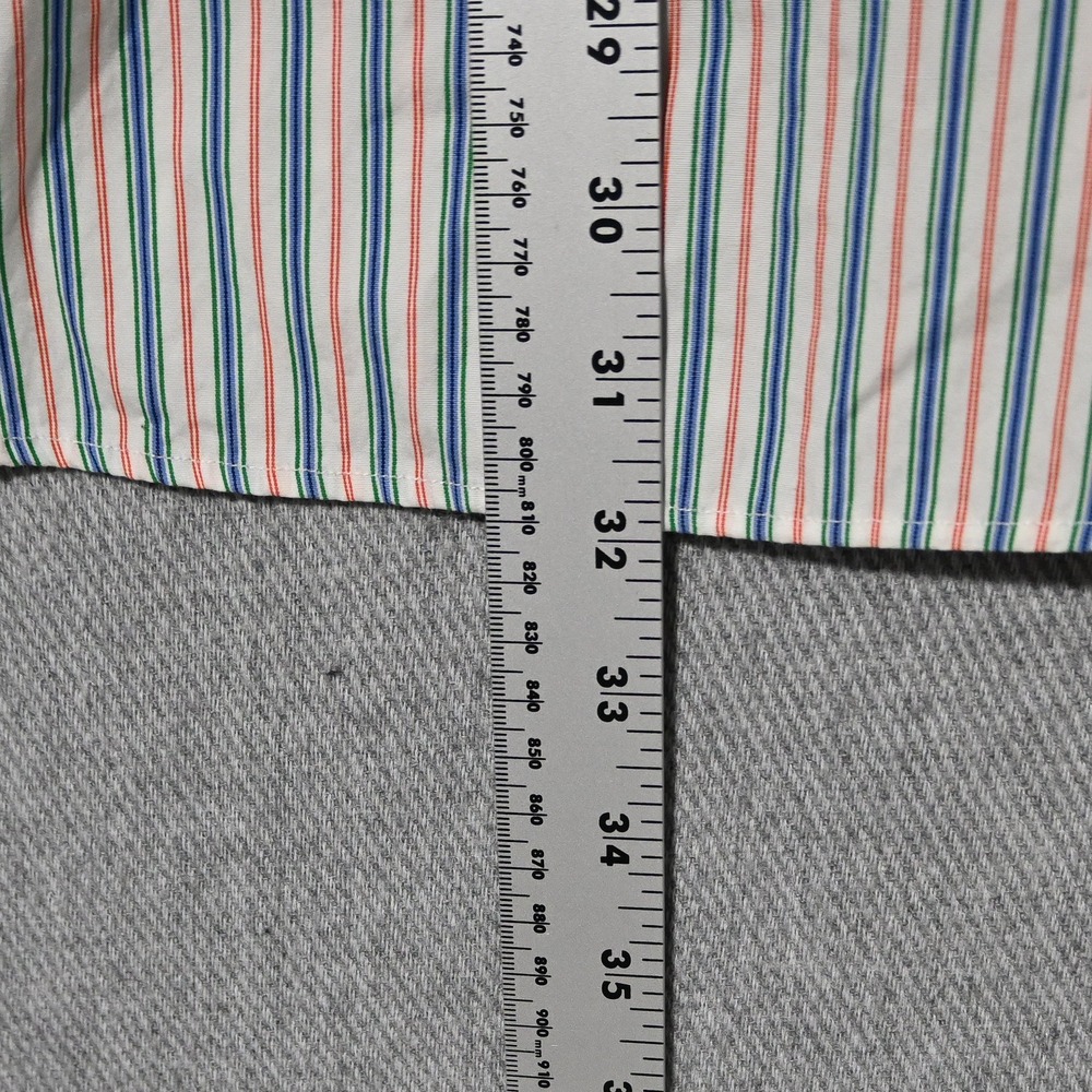 Polo Ralph Lauren Button Down Shirt Mens Regent Classic Fit 16.5 34/35 Multi - Picture 7 of 7